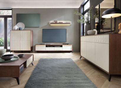 Set Modern Wall unit Chest of drawers TV cabinet Living room Table Wall units